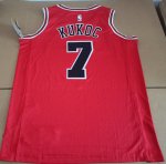 NBA 7 Kukoc Chicago Bulls Maillot Rouge imprimé